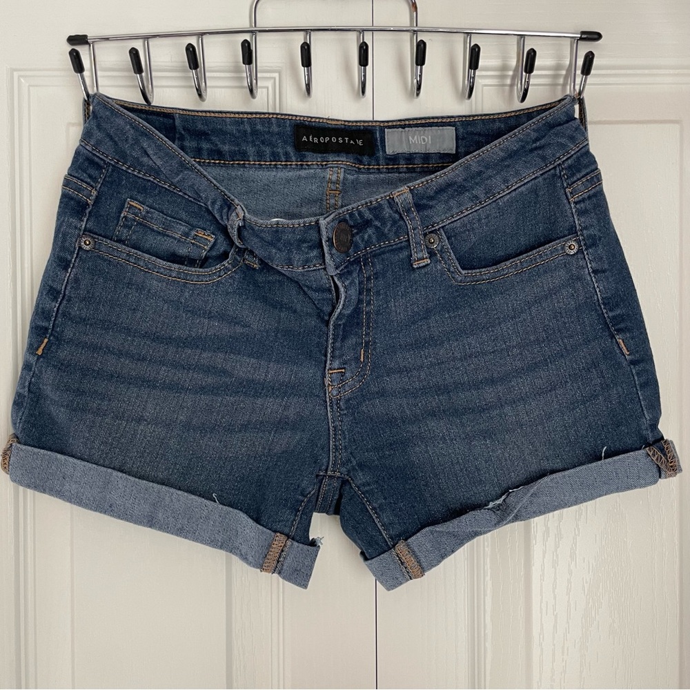Aeropostale Blue Jean Shorts Classic Denim Style | Sz 4